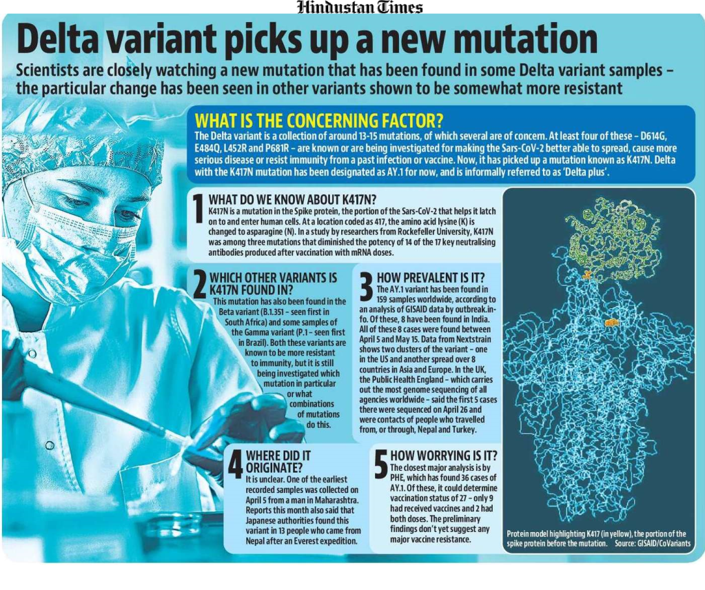 Delta Plus, the mutation in Delta Variant
